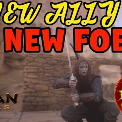 Conan Exiles: A NEW Ally or Foe? Brimstone Hunting! Random Shenigans… Evil lurks?!